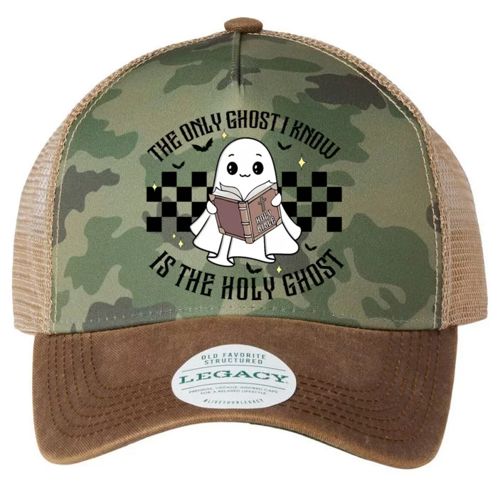 The Only Ghost I Know Is The Holy Ghost Funny Halloween Legacy Tie Dye Trucker Hat