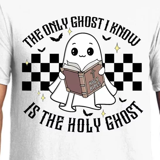 The Only Ghost I Know Is The Holy Ghost Funny Halloween Pajama Set