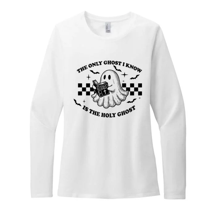 The Only Ghost I Know Is The Holy Ghost Halloween Womens CVC Long Sleeve Shirt