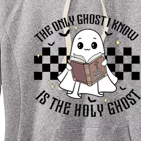 The Only Ghost I Know Is The Holy Ghost Funny Halloween Women's Fleece Hoodie