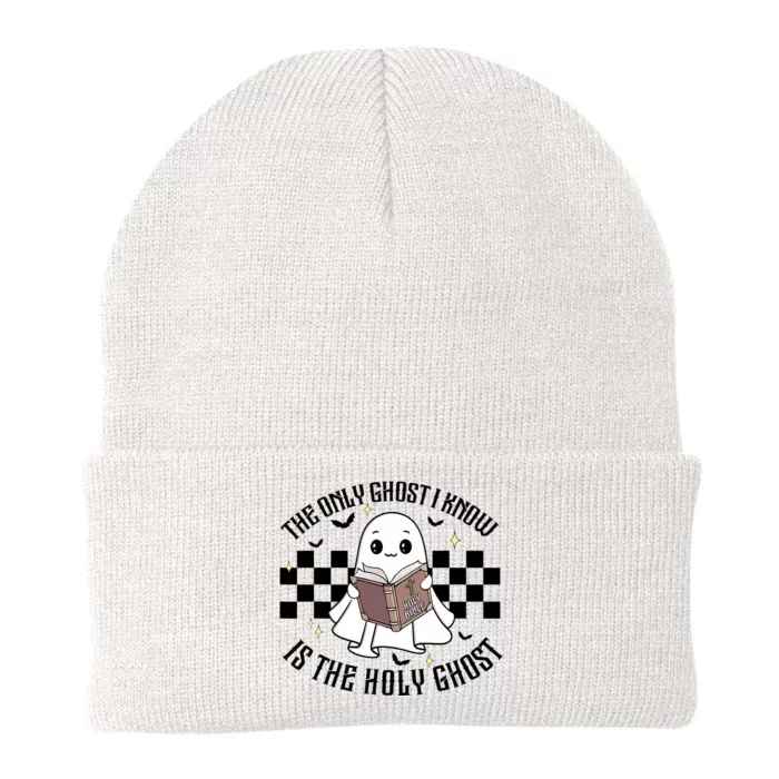 The Only Ghost I Know Is The Holy Ghost Funny Halloween Knit Cap Winter Beanie