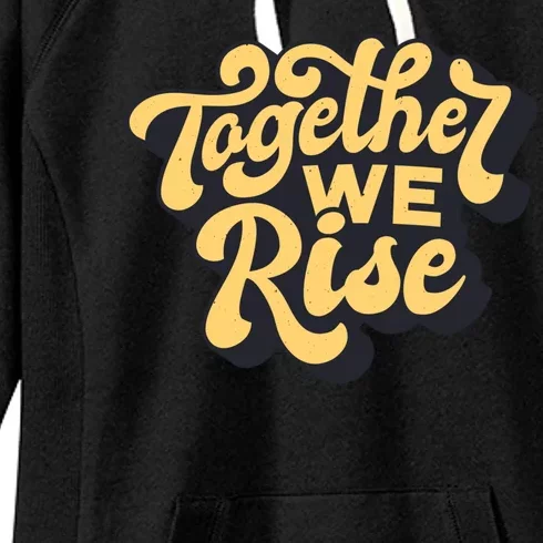 Together We Rise Retro Women's Fleece Hoodie