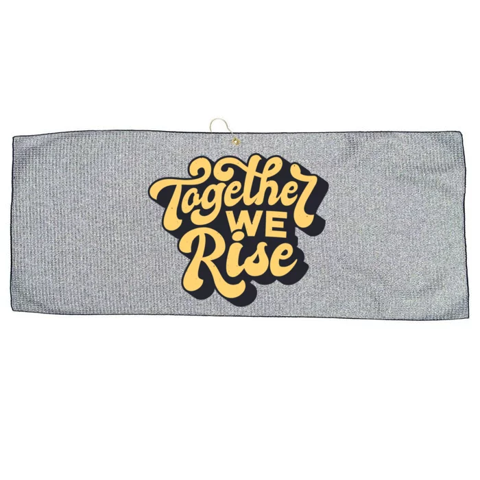 Together We Rise Retro Large Microfiber Waffle Golf Towel