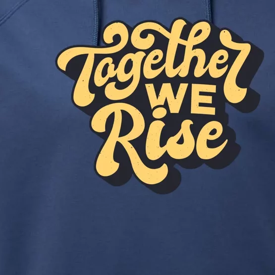 Together We Rise Retro Performance Fleece Hoodie