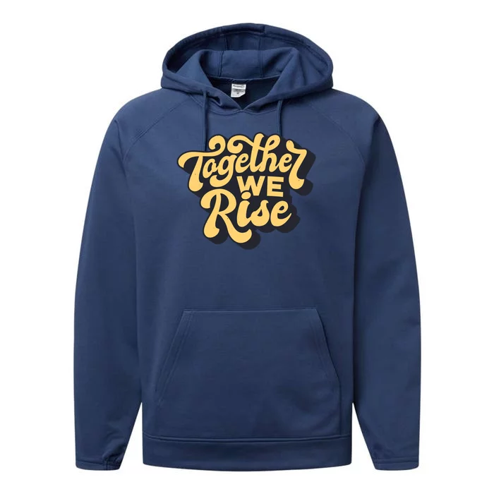 Together We Rise Retro Performance Fleece Hoodie