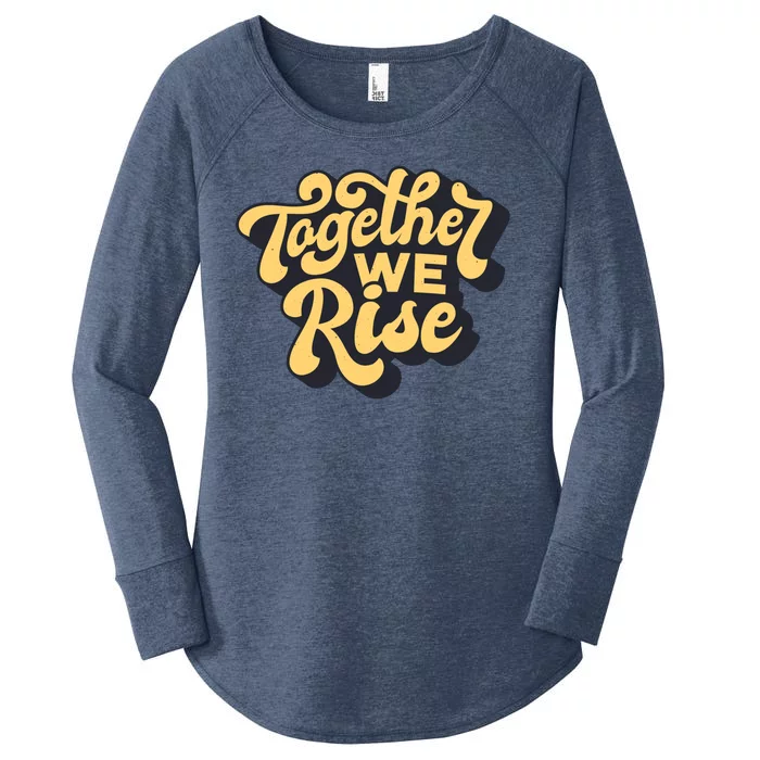 Together We Rise Retro Women's Perfect Tri Tunic Long Sleeve Shirt