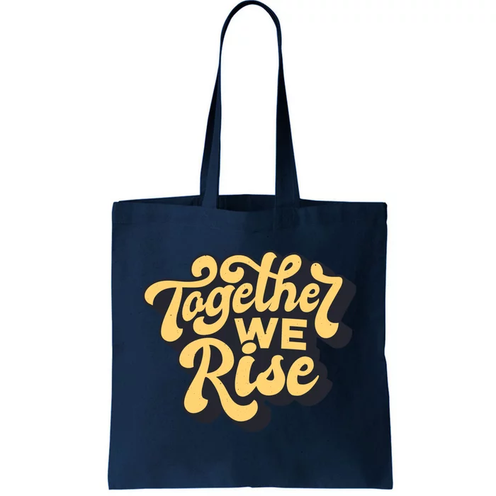 Together We Rise Retro Tote Bag