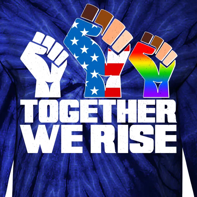 Together We Rise Unity Tie-Dye Long Sleeve Shirt