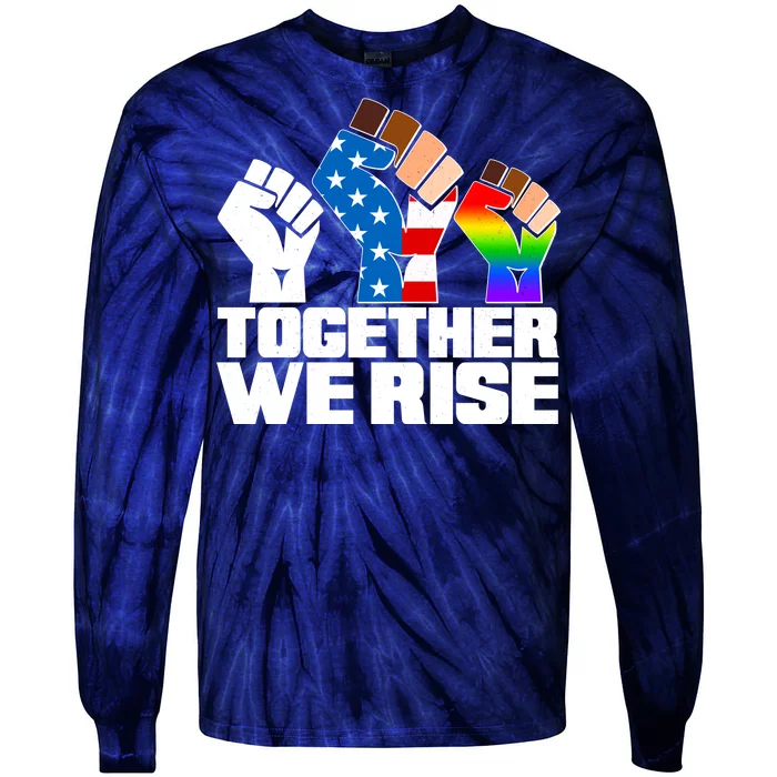 Together We Rise Unity Tie-Dye Long Sleeve Shirt