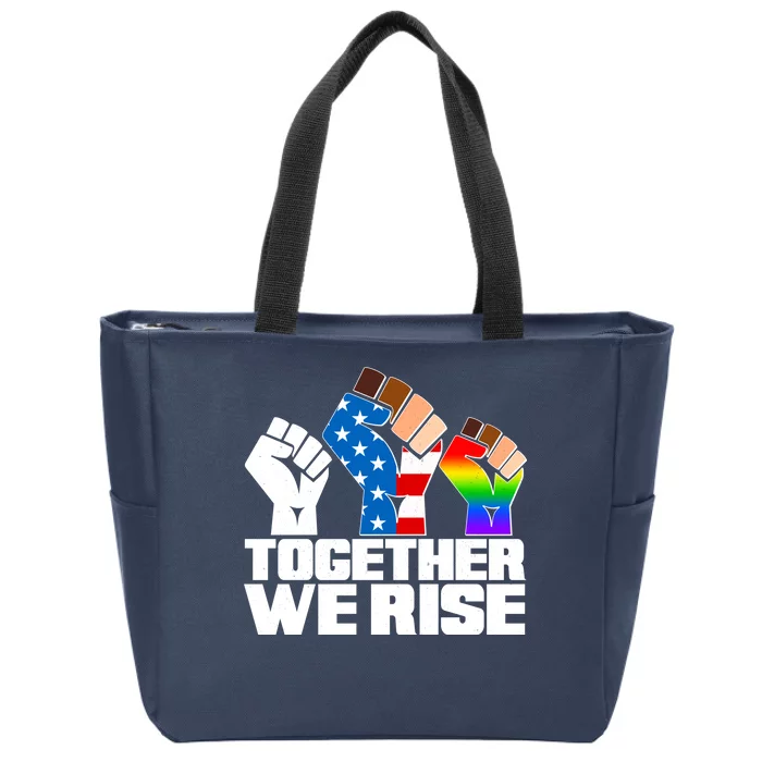 Together We Rise Unity Zip Tote Bag