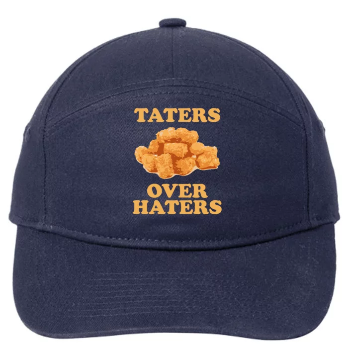 Taters Over Haters Funny Food 7-Panel Snapback Hat