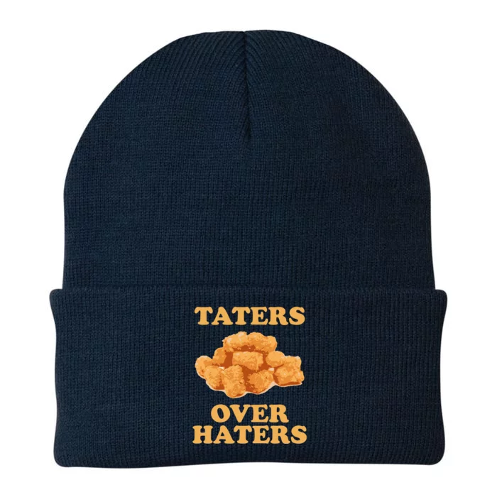 Taters Over Haters Funny Food Knit Cap Winter Beanie