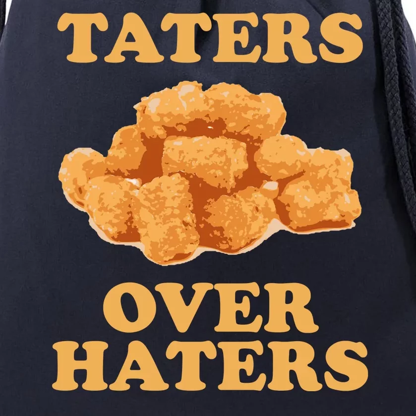 Taters Over Haters Funny Food Drawstring Bag