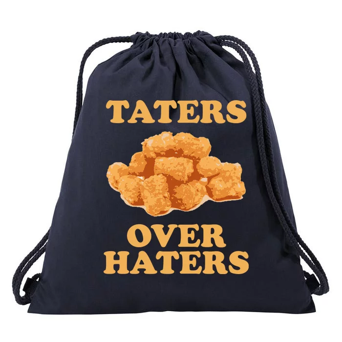 Taters Over Haters Funny Food Drawstring Bag