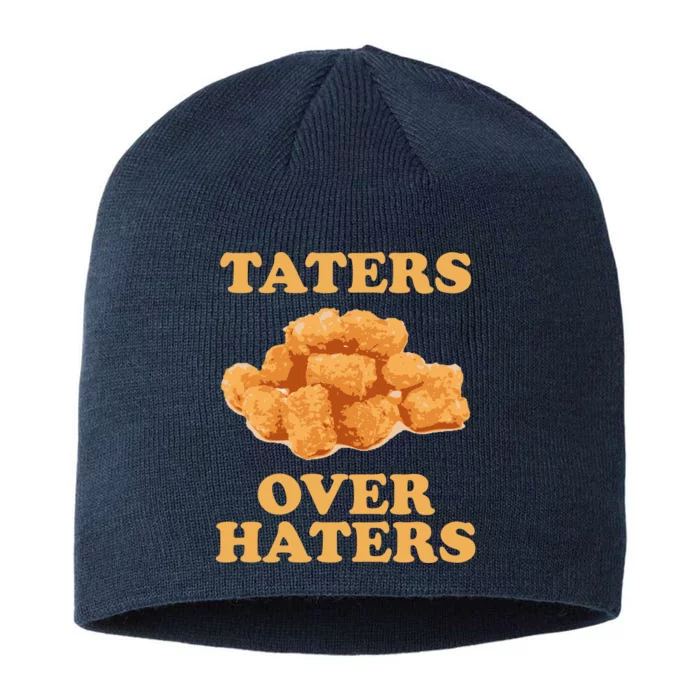 Taters Over Haters Funny Food 8 1/2in Sustainable Knit Beanie