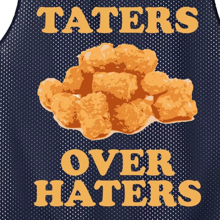 Taters Over Haters Funny Food Mesh Reversible Basketball Jersey Tank