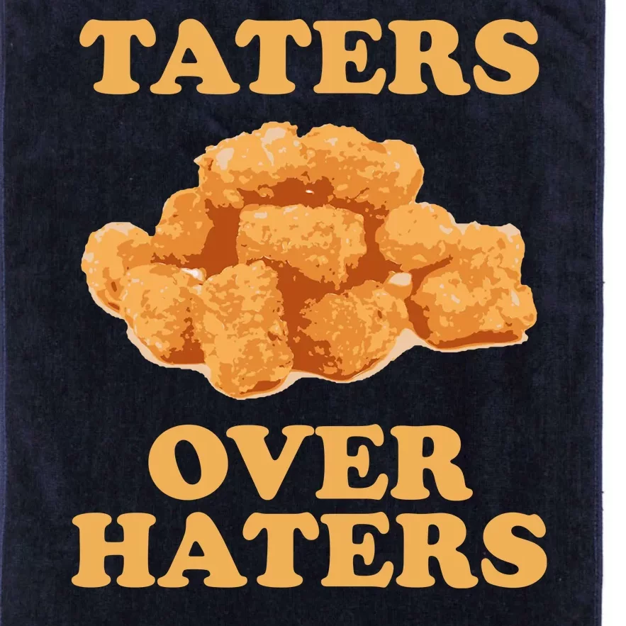 Taters Over Haters Funny Food Platinum Collection Golf Towel