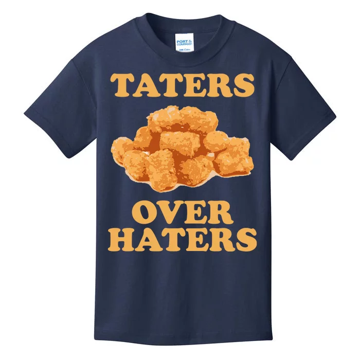 Taters Over Haters Funny Food Kids T-Shirt