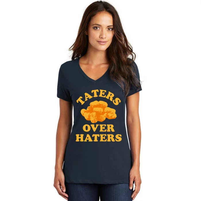 Taters Over Haters Women's V-Neck T-Shirt