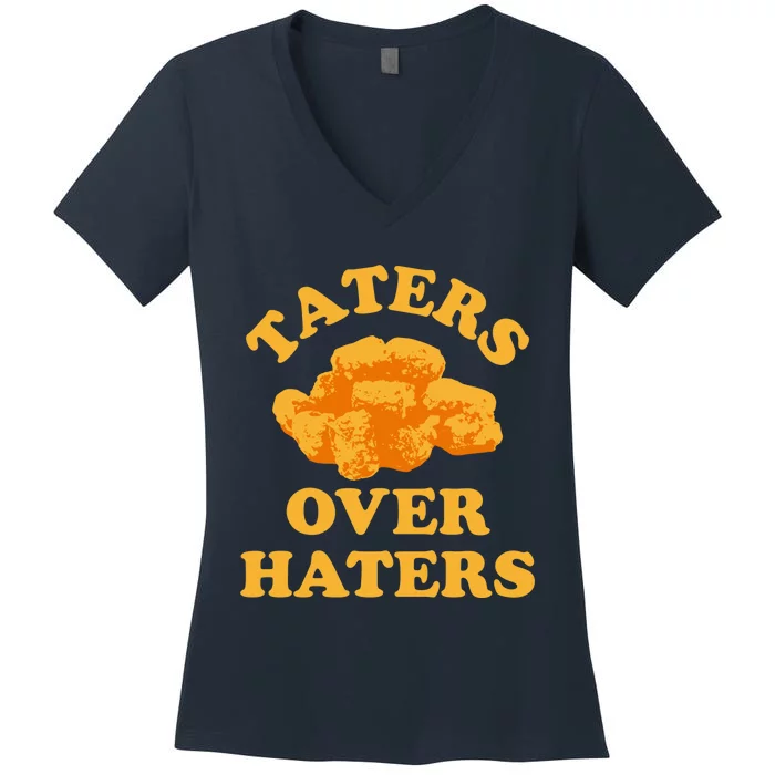 Taters Over Haters Women's V-Neck T-Shirt