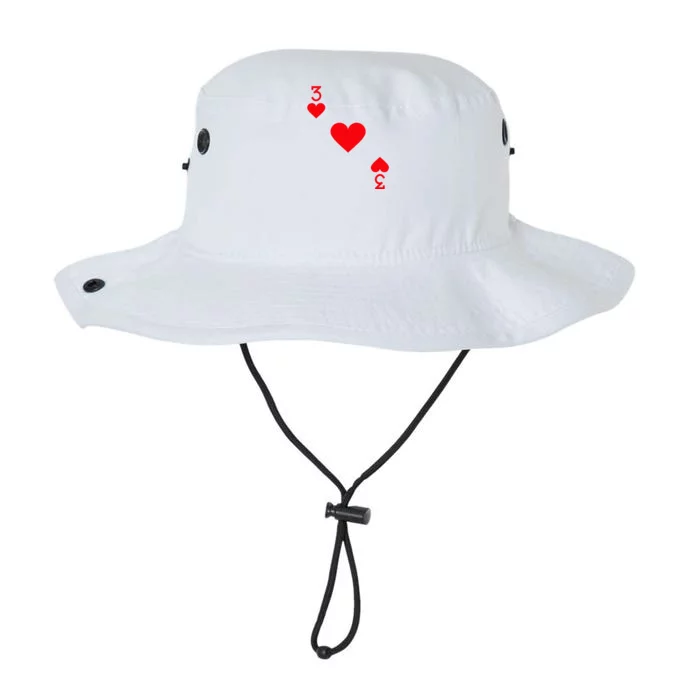 Three of Hearts Costume Halloween Deck of Cards Legacy Cool Fit Booney Bucket Hat