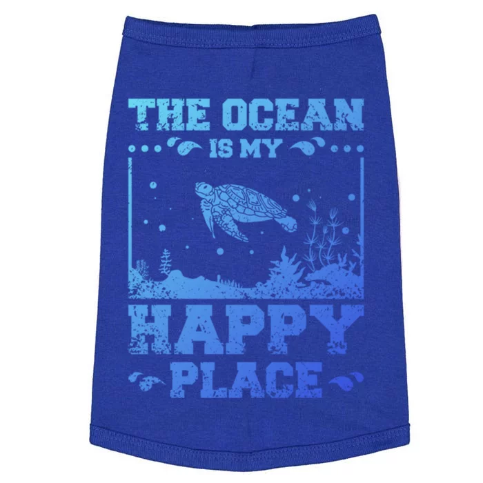 The Ocean Is My Happy Place Gift Doggie Tank