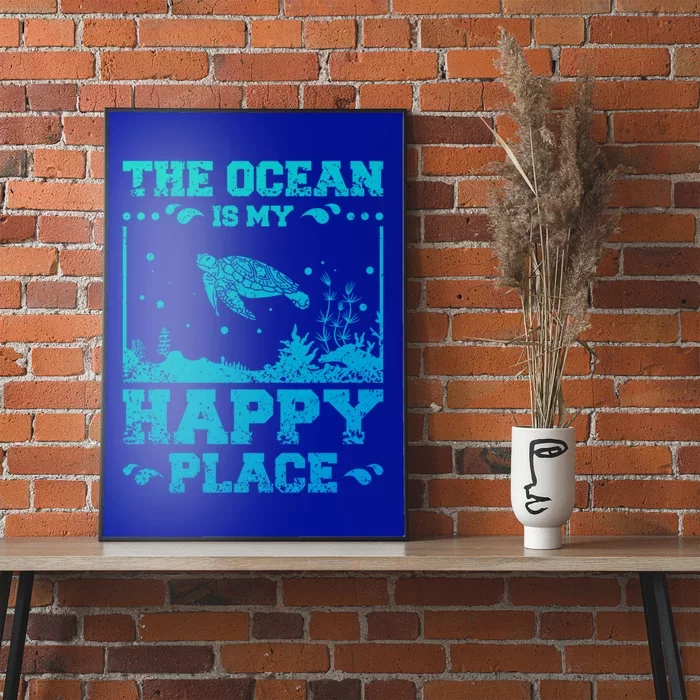 The Ocean Is My Happy Place Gift Poster