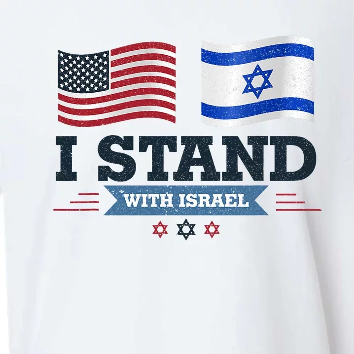 The Original I Stand With Israel Israel Usa Sueded Cloud Jersey T-Shirt