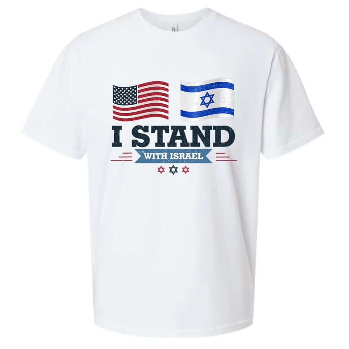 The Original I Stand With Israel Israel Usa Sueded Cloud Jersey T-Shirt