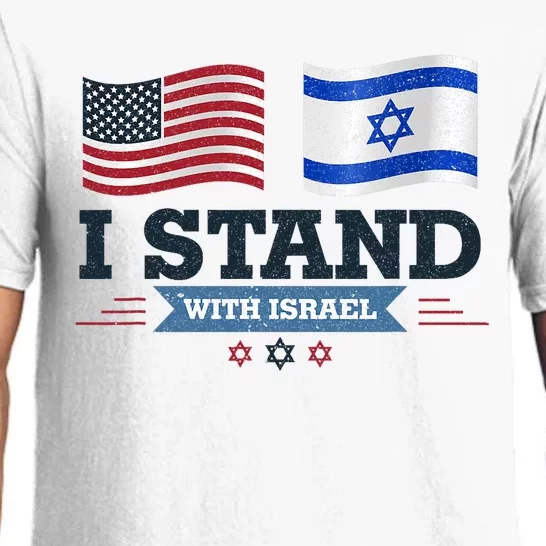 The Original I Stand With Israel Israel Usa Pajama Set