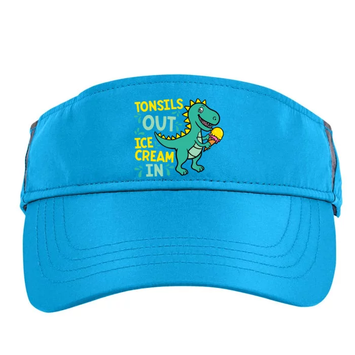 Tonsils Out Ice Cream In Dino Tonsillectomy Tonsil Removal Adult Drive Performance Visor