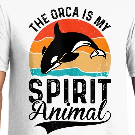 The Orca Is My Spirit Animal Funny Orca Pajama Set