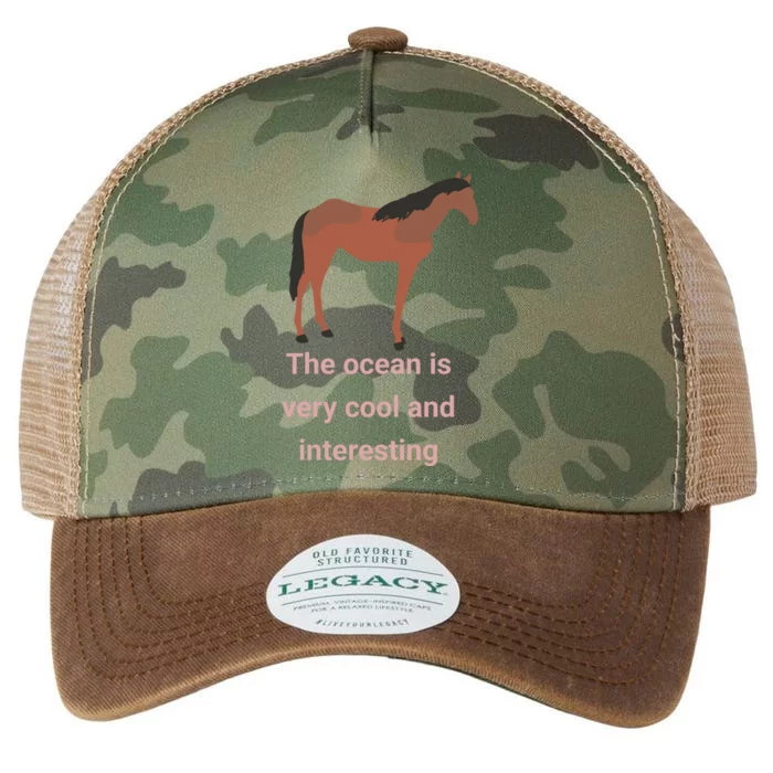 The Ocean Is Very Cool And Interesting Horse Legacy Tie Dye Trucker Hat