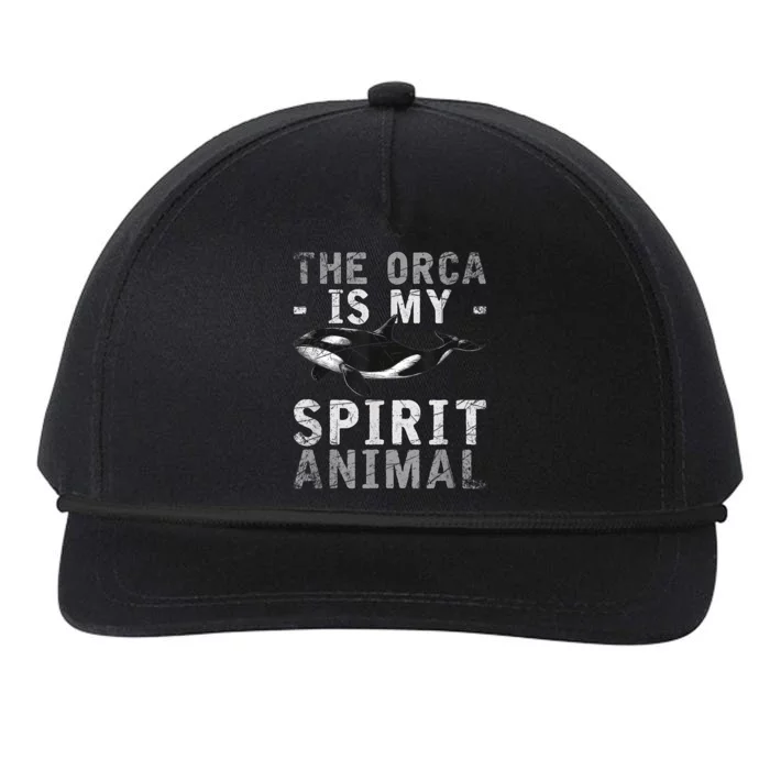 The Orca Is My Spirit Animal Orca Snapback Five-Panel Rope Hat