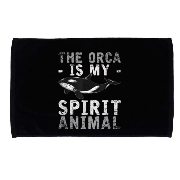 The Orca Is My Spirit Animal Orca Microfiber Hand Towel