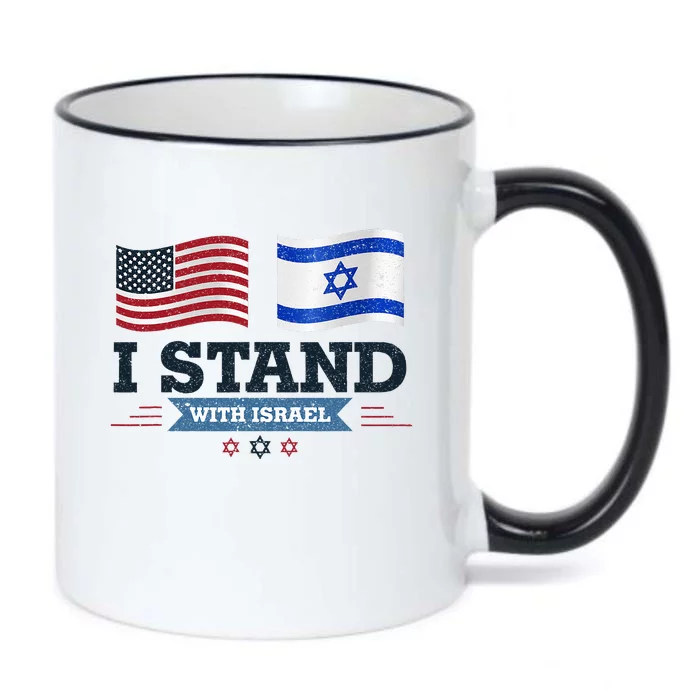 The Original I Stand With Israel Israel Usa Black Color Changing Mug