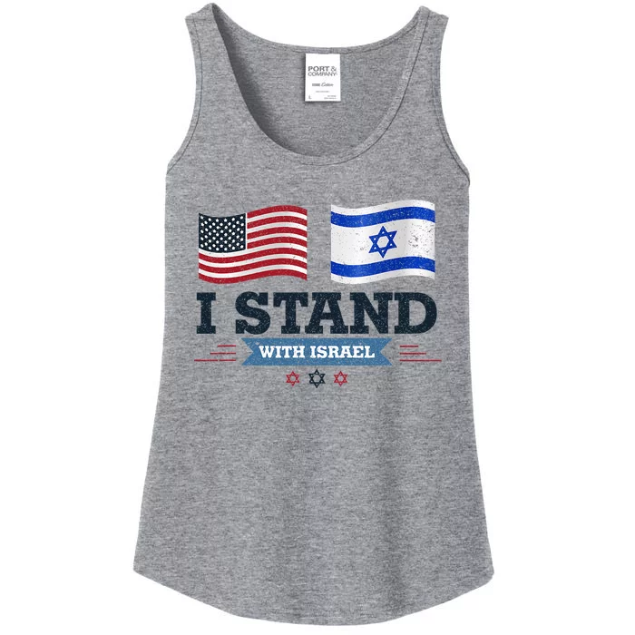 The Original I Stand With Israel Israel Usa Ladies Essential Tank