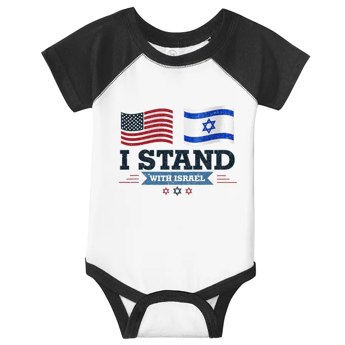 The Original I Stand With Israel Israel Usa Infant Baby Jersey Bodysuit