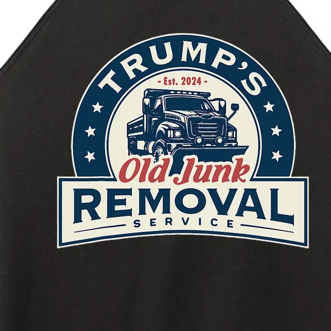 TrumpS Old Junk Removal Service Est 2024 Anti Biden Women’s Perfect Tri Rocker Tank