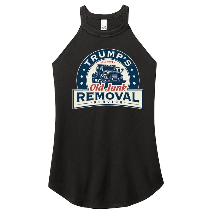 TrumpS Old Junk Removal Service Est 2024 Anti Biden Women’s Perfect Tri Rocker Tank