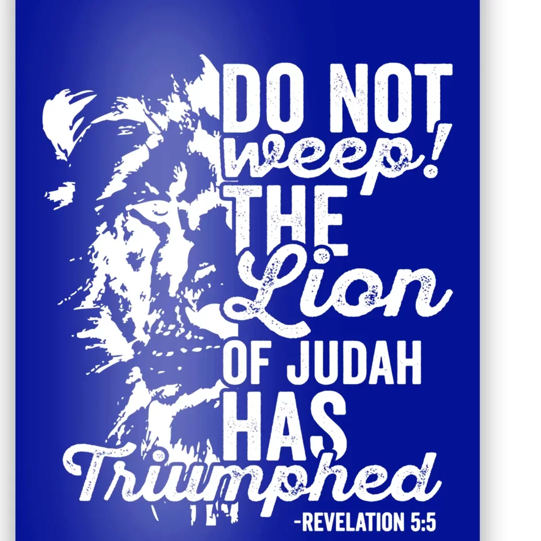 Tribe Of Judah Christian Lion Gift Revelation Bible Verse Poster