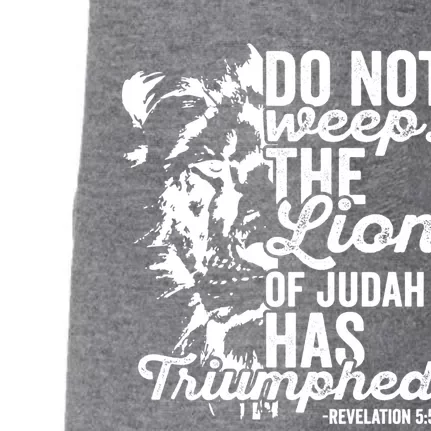 Tribe Of Judah Christian Lion Gift Revelation Bible Verse Doggie 3-End Fleece Hoodie