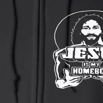 The Original Jesus Is My Homeboy Black Full Zip Hoodie