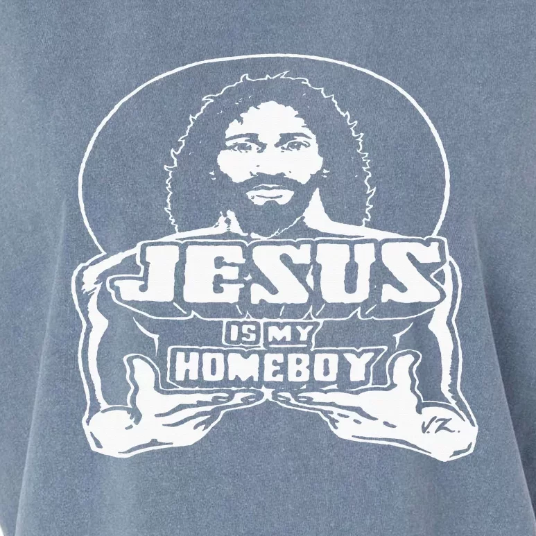 The Original Jesus Is My Homeboy Black Garment-Dyed Women's Muscle Tee