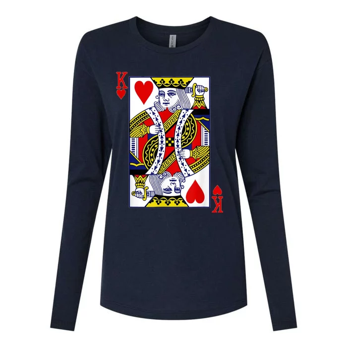 The Original King Of Hearts Womens Cotton Relaxed Long Sleeve T-Shirt