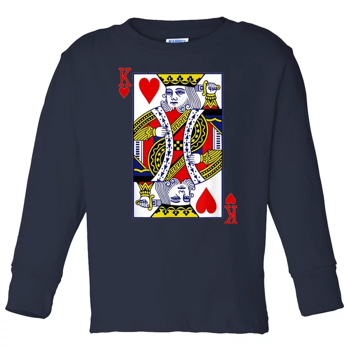 The Original King Of Hearts Toddler Long Sleeve Shirt