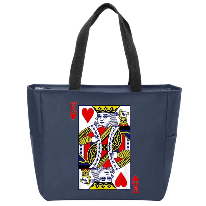 The Original King Of Hearts Zip Tote Bag