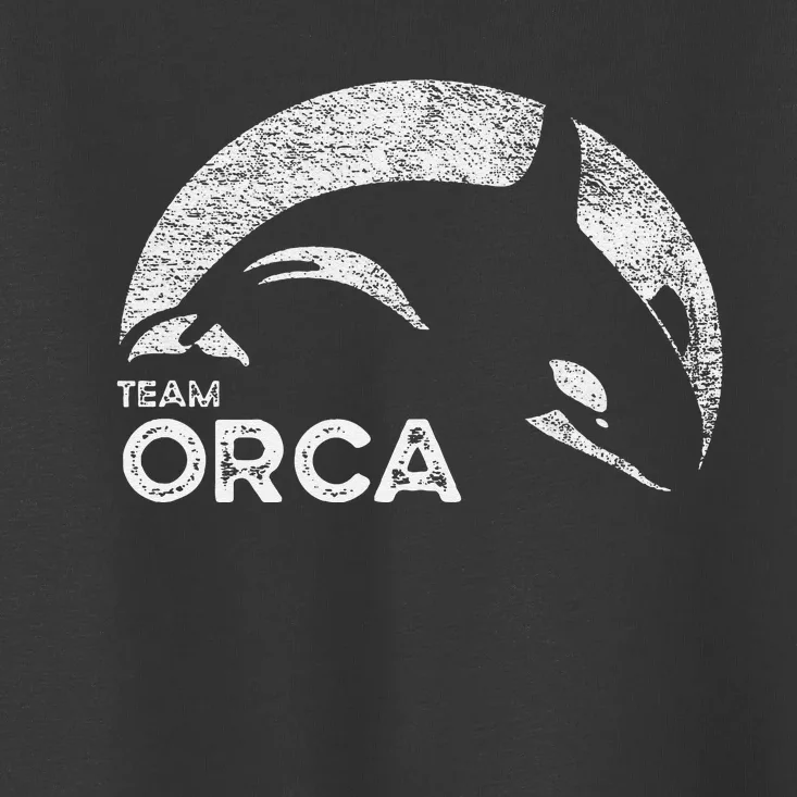 Team Orca Killer Whale Distressed Design Toddler T-Shirt