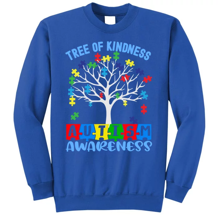 Tree Of Kindness Rainbow Puzzles Cute Autism Awareness Gift Sweatshirt