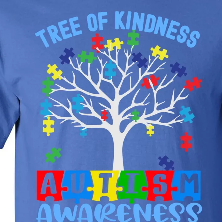 Tree Of Kindness Rainbow Puzzles Cute Autism Awareness Gift Tall T-Shirt